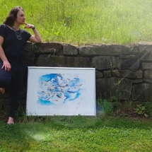 Schrei der Möwen 350,00 € Größe: 50x70 cm Original