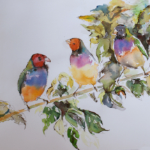 Paradies trio 150,00 € Größe: 50x70 cm Original